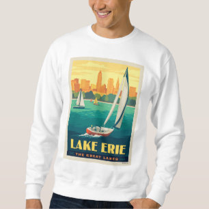 Underbara Sjöar Sjö Erie Lång Ärmad Tröja