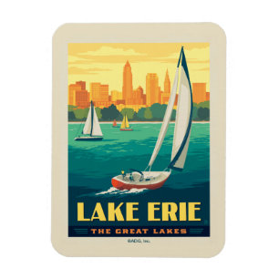 Underbara Sjöar   Sjö Erie Magnet