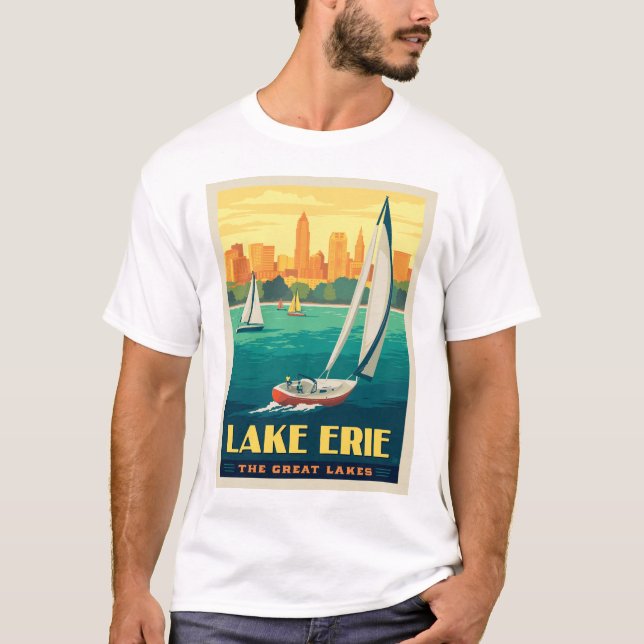 Underbara Sjöar | Sjö Erie T Shirt (Framsida)