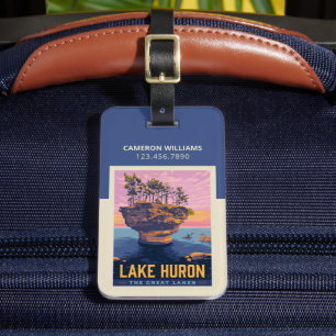 Underbara Sjöar Sjö Huron Bagagebricka