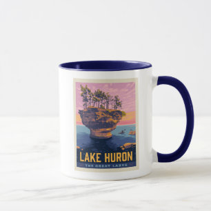 Underbara Sjöar Sjö Huron Mugg
