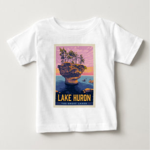 Underbara Sjöar Sjö Huron T Shirt