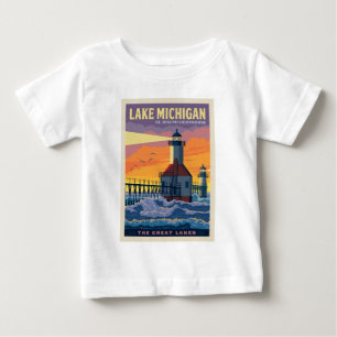 Underbara Sjöar Sjö Michigan T Shirt
