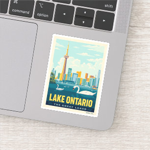 Underbara Sjöar Sjö Ontario Klistermärken