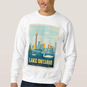 Underbara Sjöar Sjö Ontario Lång Ärmad Tröja