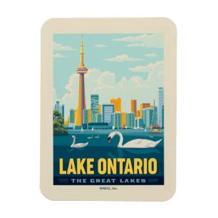 Underbara Sjöar Sjö Ontario Magnet