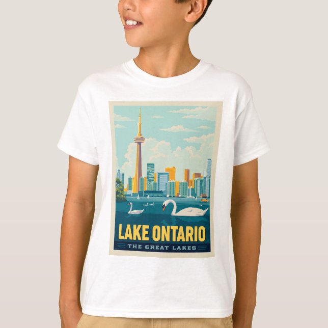 Underbara Sjöar | Sjö Ontario T Shirt (Framsida)