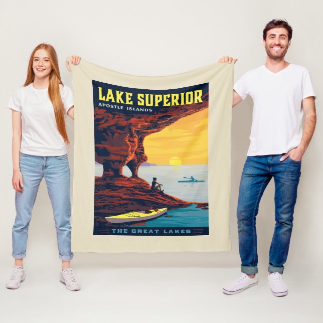 Underbara Sjöar | Sjö Superior Fleecefilt (På plats)