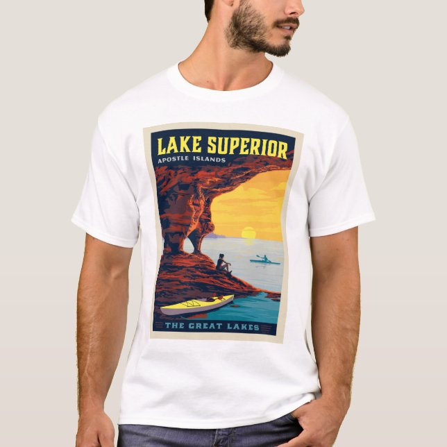 Underbara Sjöar | Sjö Superior T Shirt (Framsida)