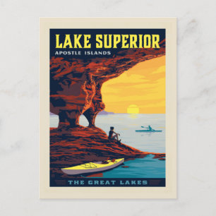 Underbara Sjöar Sjö Superior Vykort