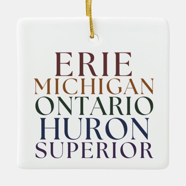 Underbara Sjöar Theme Julgran Ornament (Framsida)