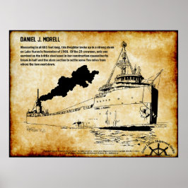 Underbara Sjöar-vraket: Daniel J Morrell Poster