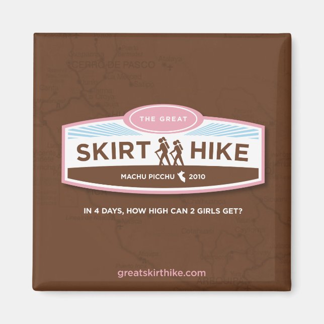 Underbara Skirt Hike Magnet (Framsidan)