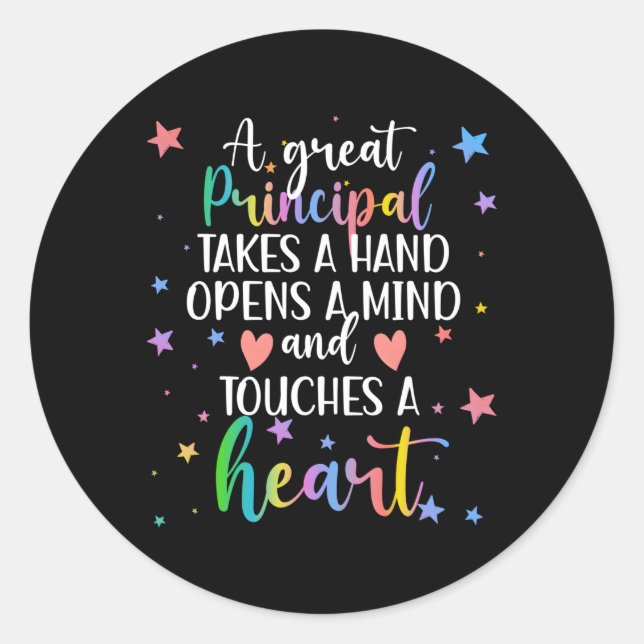 Underbara skolans viktigaste huvudprinciper runt klistermärke (Framsida)