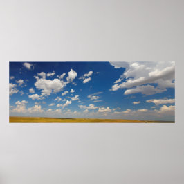 Underbara slätter i South Dakota under sommaren Poster