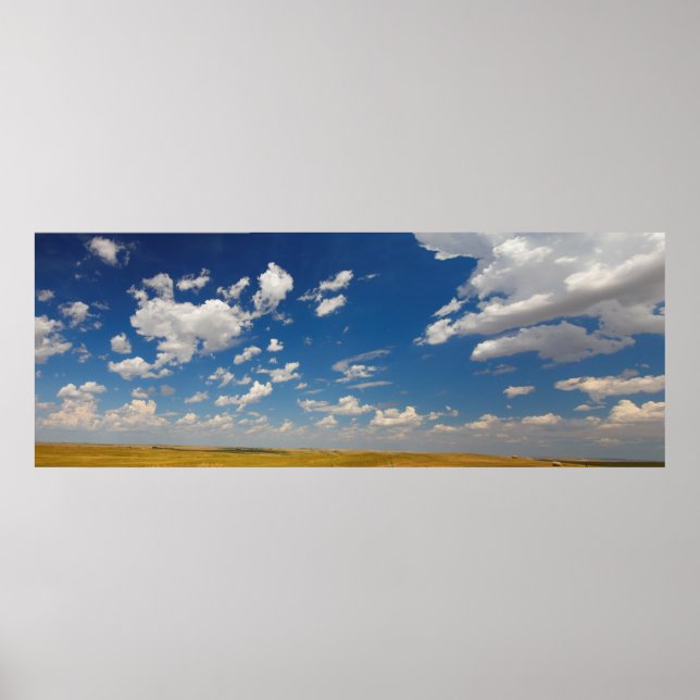 Underbara slätter i South Dakota under sommaren Poster (Framsidan)