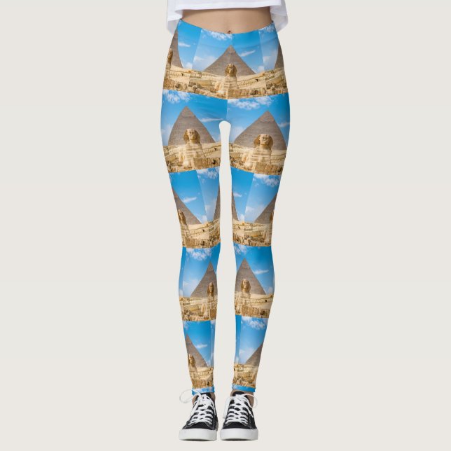 UNDERBARA SPHINX- OCH PYRAMIDDER HOS EGYPTENER LEGGINGS (Framsida)