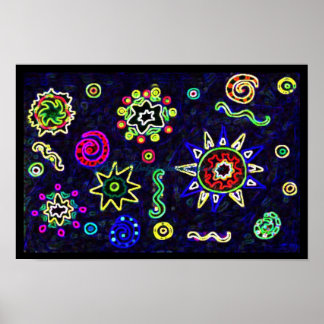 Underbara stjärnor i Himlar Poster