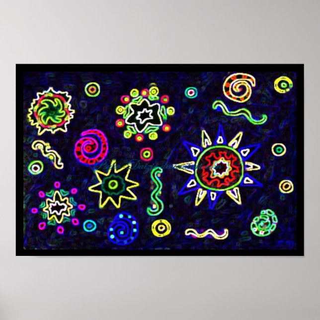 Underbara stjärnor i Himlar Poster (Framsidan)