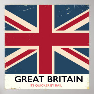 Underbara Storbritannien: "Dess snabbaste tåg" vin Poster