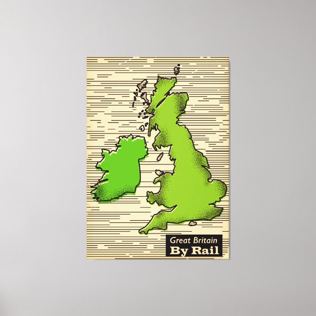 Underbara Storbritannien efter paketresa Canvastryck (Framsida)