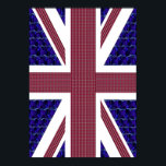 Underbara Storbritannien Independence day, England Poster<br><div class="desc">Underbar UK Independence day,  England Flagga Poster Denna flagga av ENGLAND görs med bilder av Gemstones: Den blå bakgrunden är rektangulär formad blå safirer. Röda rand är rektangulärt formad Rubies. Stjärnorna är diamanter.</div>