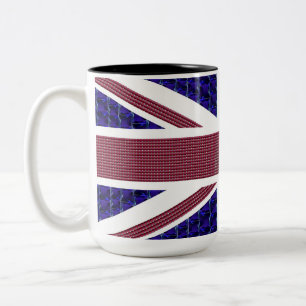 Underbara Storbritannien Independence day, England Två-Tonad Mugg