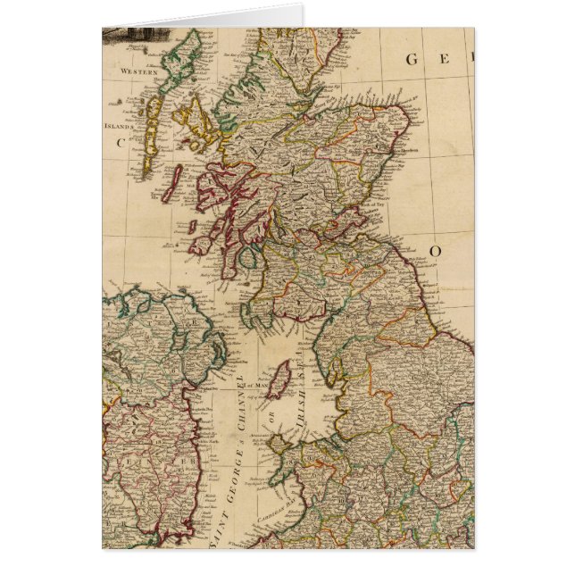 Underbara Storbritannien, Irland Hälsningskort (Framsidan)