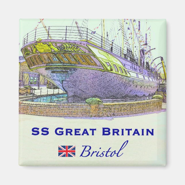 UNDERBARA Storbritannien Magnet (Framsidan)