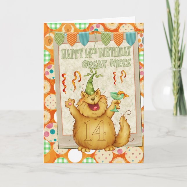 Underbara systoliska 14:e födelsedagen med Roligt  Kort (Framsida)