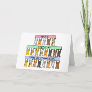 Underbara Tecknader av grattis på födelsedagen- Kort