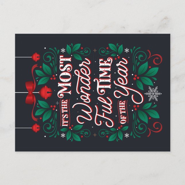 Underbara Time av årsvykortet Helg Vykort (Framsida)