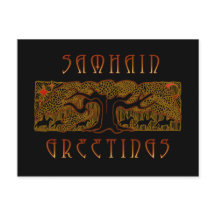 Underbara Träd-samhain-kortet