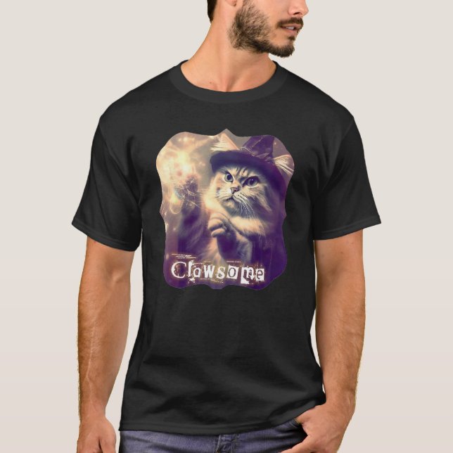 Underbara Trollkarl Kissekatten T Shirt (Framsida)
