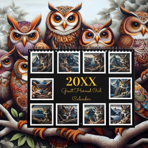 Underbara Uggla-året för Uggla-visionerna 20XX Kalender