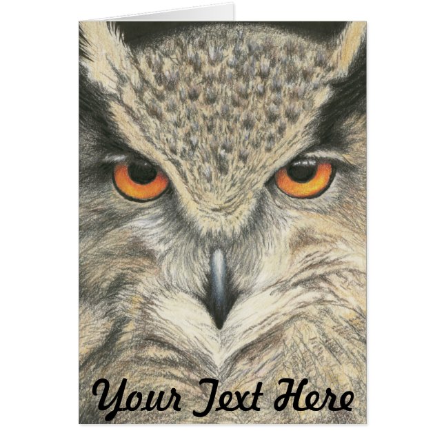 Underbara Uggla Hälsningskort (Framsidan)