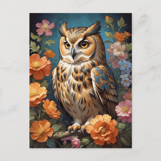 underbara uggla vykort (Framsida)