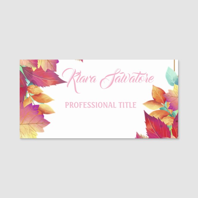 Underbara Underbara Fantastisk Namnbricka (Framsida)