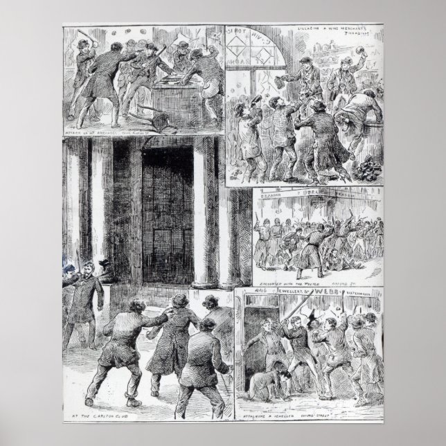 Underbara upplopp i London Poster (Framsidan)