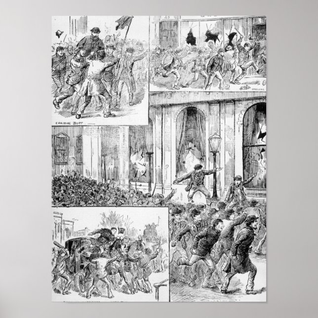 Underbara upplopp i London Poster (Framsidan)