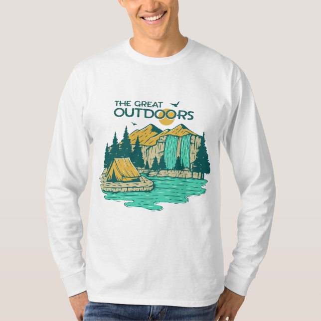 Underbara utomhus t shirt (Framsida)