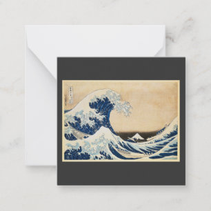 Underbara vågen av Kanagawa av Hokusai Anteckningskort