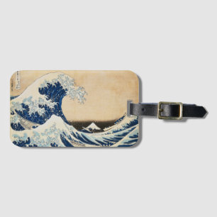 Underbara vågen av Kanagawa av Hokusai Bagagebricka
