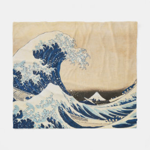 Underbara vågen av Kanagawa av Hokusai Fleecefilt