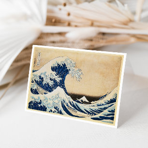 Underbara vågen av Kanagawa av Hokusai Kort