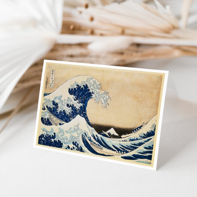 Underbara vågen av Kanagawa av Hokusai Kort (Skapare uppladdad)