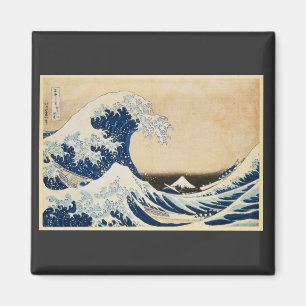 Underbara vågen av Kanagawa av Hokusai Magnet