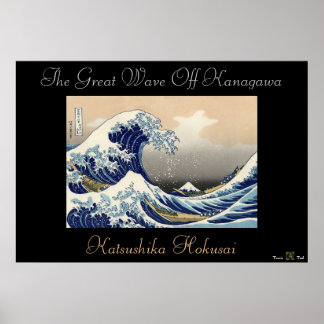 UNDERBARA VÅGEN AV KANAGAWA POSTER