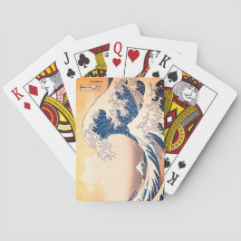 Underbara vågen - japansk konst   casinokort