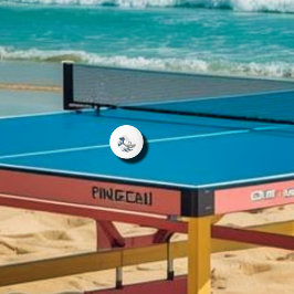 Underbara vågen - japansk konst pingisboll